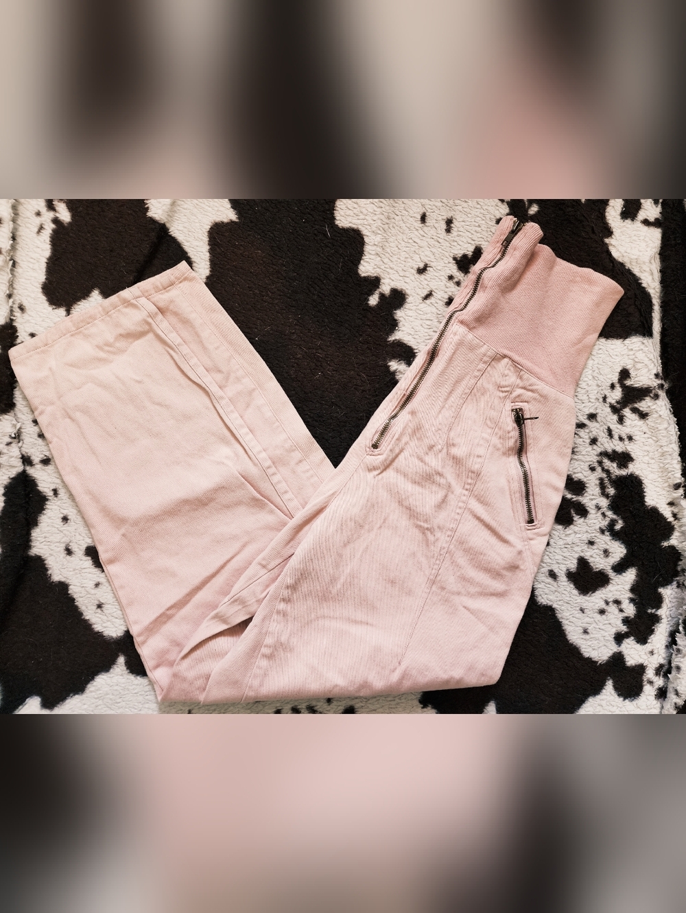 WOMEN'S 80'S HIGH RISE PANTS - PINK